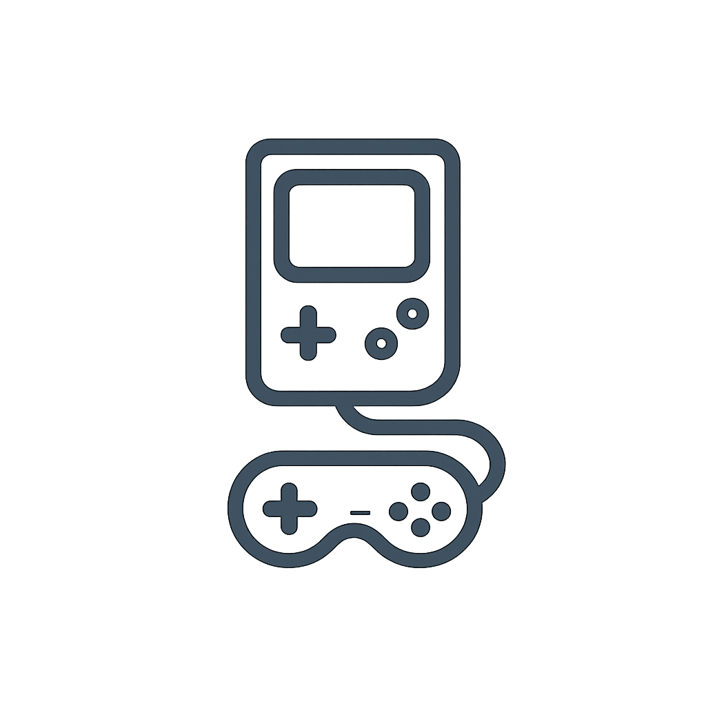 Gamers playing vintage video games using classic controllers.